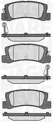 363916060292 MAGNETI MARELLI Комплект тормозных колодок, дисковый тормоз