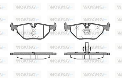 P365340 WOKING Комплект тормозных колодок, дисковый тормоз