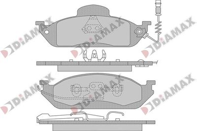 N09812 DIAMAX Комплект тормозных колодок, дисковый тормоз