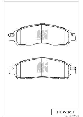 D1353MH MK Kashiyama Комплект тормозных колодок, дисковый тормоз