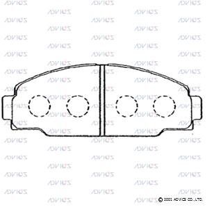 SN823 ADVICS Комплект тормозных колодок, дисковый тормоз