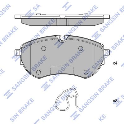 SP4401 Hi-Q Комплект тормозных колодок, дисковый тормоз