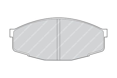 FDB281 FERODO Комплект тормозных колодок, дисковый тормоз
