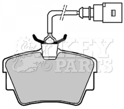 KBP1822 KEY PARTS Комплект тормозных колодок, дисковый тормоз