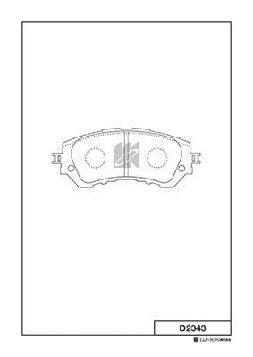 D2343 MK Kashiyama Комплект тормозных колодок, дисковый тормоз