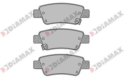 N09449 DIAMAX Комплект тормозных колодок, дисковый тормоз