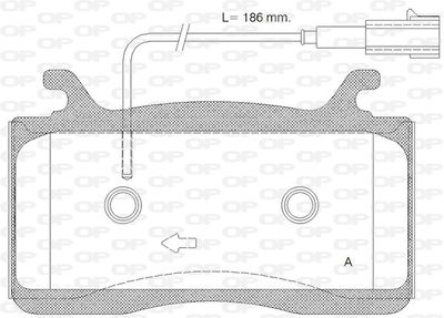 BPA175922 OPEN PARTS Комплект тормозных колодок, дисковый тормоз