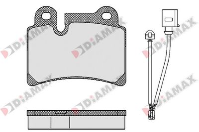 N09427 DIAMAX Комплект тормозных колодок, дисковый тормоз