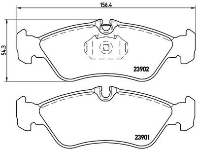 P50082 BREMBO Комплект тормозных колодок, дисковый тормоз