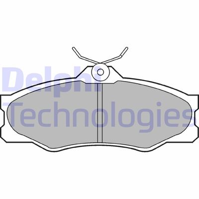 LP548 DELPHI Комплект тормозных колодок, дисковый тормоз