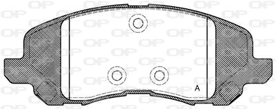 BPA080420 OPEN PARTS Комплект тормозных колодок, дисковый тормоз