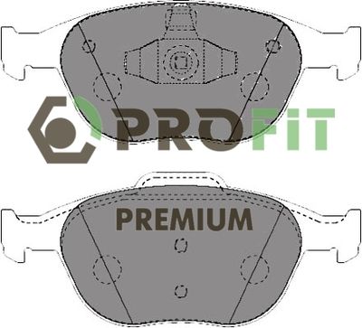 50051568 PROFIT Комплект тормозных колодок, дисковый тормоз