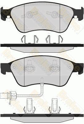 PA1621 Brake ENGINEERING Комплект тормозных колодок, дисковый тормоз