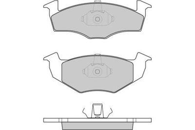 120808 E.T.F. Комплект тормозных колодок, дисковый тормоз