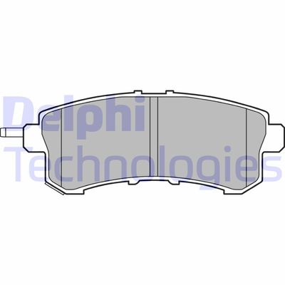 LP2447 DELPHI Комплект тормозных колодок, дисковый тормоз