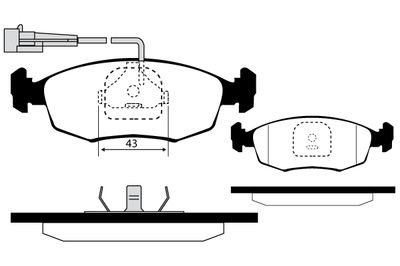 RA03186 RAICAM Комплект тормозных колодок, дисковый тормоз