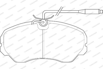 WBP21205A WAGNER Комплект тормозных колодок, дисковый тормоз