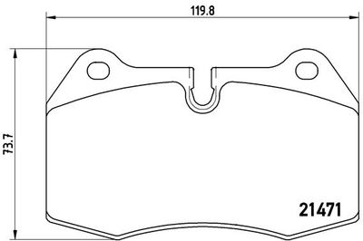 P06018 BREMBO Комплект тормозных колодок, дисковый тормоз