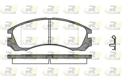 235422 ROADHOUSE Комплект тормозных колодок, дисковый тормоз