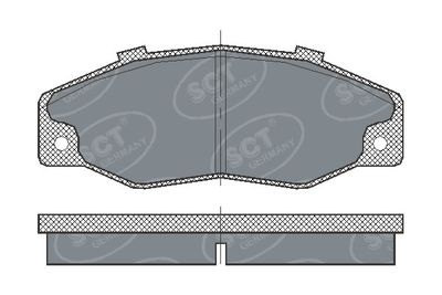 SP218PR SCT - MANNOL Комплект тормозных колодок, дисковый тормоз