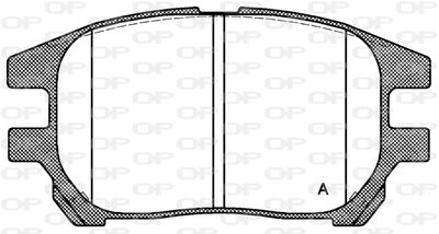 BPA097200 OPEN PARTS Комплект тормозных колодок, дисковый тормоз