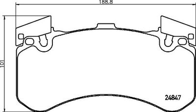 P85136 BREMBO Комплект тормозных колодок, дисковый тормоз