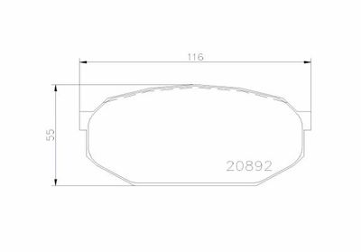 P54005 BREMBO Комплект тормозных колодок, дисковый тормоз