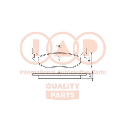 70400032 IAP QUALITY PARTS Комплект тормозных колодок, дисковый тормоз