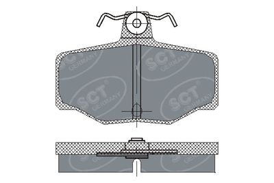 SP224PR SCT - MANNOL Комплект тормозных колодок, дисковый тормоз