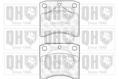 BP978 QUINTON HAZELL Комплект тормозных колодок, дисковый тормоз