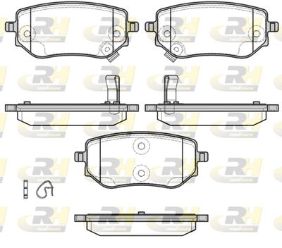 2180202 ROADHOUSE Комплект тормозных колодок, дисковый тормоз
