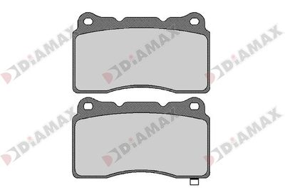N09673 DIAMAX Комплект тормозных колодок, дисковый тормоз