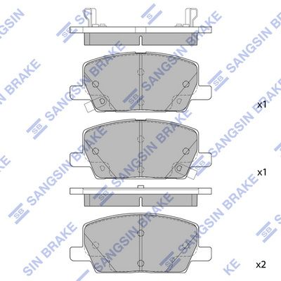 SP4285 Hi-Q Комплект тормозных колодок, дисковый тормоз