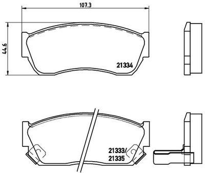 P79005 BREMBO Комплект тормозных колодок, дисковый тормоз