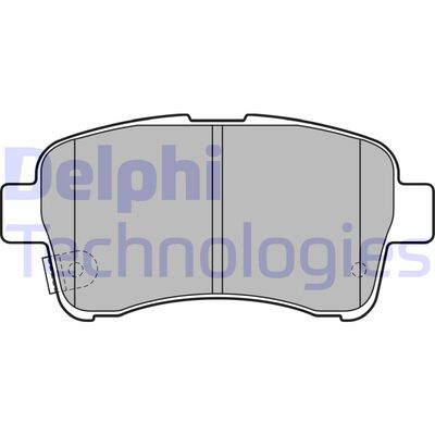 LP2205 DELPHI Комплект тормозных колодок, дисковый тормоз