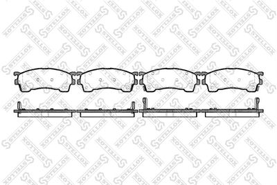 426004SX STELLOX Комплект тормозных колодок, дисковый тормоз