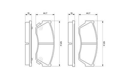 0986493340 BOSCH Комплект тормозных колодок, дисковый тормоз