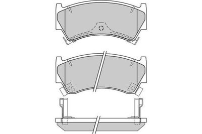120826 E.T.F. Комплект тормозных колодок, дисковый тормоз