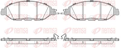 151815 REMSA Комплект тормозных колодок, дисковый тормоз
