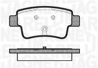 363916060230 MAGNETI MARELLI Комплект тормозных колодок, дисковый тормоз