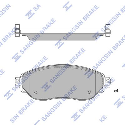 SP4262 Hi-Q Комплект тормозных колодок, дисковый тормоз