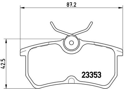 P24047 BREMBO Комплект тормозных колодок, дисковый тормоз