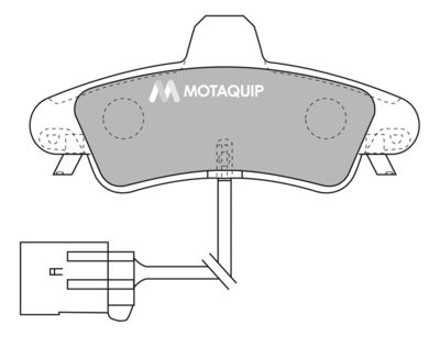 LVXL1045 MOTAQUIP Комплект тормозных колодок, дисковый тормоз