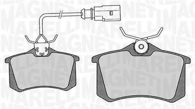 363916060443 MAGNETI MARELLI Комплект тормозных колодок, дисковый тормоз