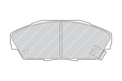 FDB748 FERODO Комплект тормозных колодок, дисковый тормоз