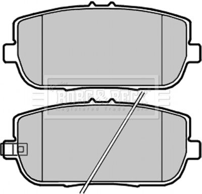 BBP2252 BORG & BECK Комплект тормозных колодок, дисковый тормоз