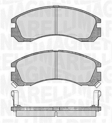 363916060339 MAGNETI MARELLI Комплект тормозных колодок, дисковый тормоз