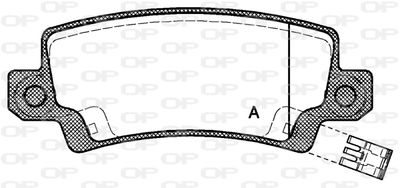 BPA087402 OPEN PARTS Комплект тормозных колодок, дисковый тормоз