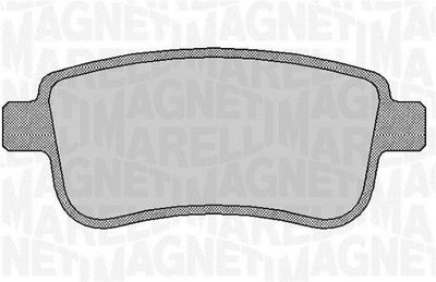 363916060382 MAGNETI MARELLI Комплект тормозных колодок, дисковый тормоз