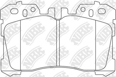 PN1833 NiBK Комплект тормозных колодок, дисковый тормоз